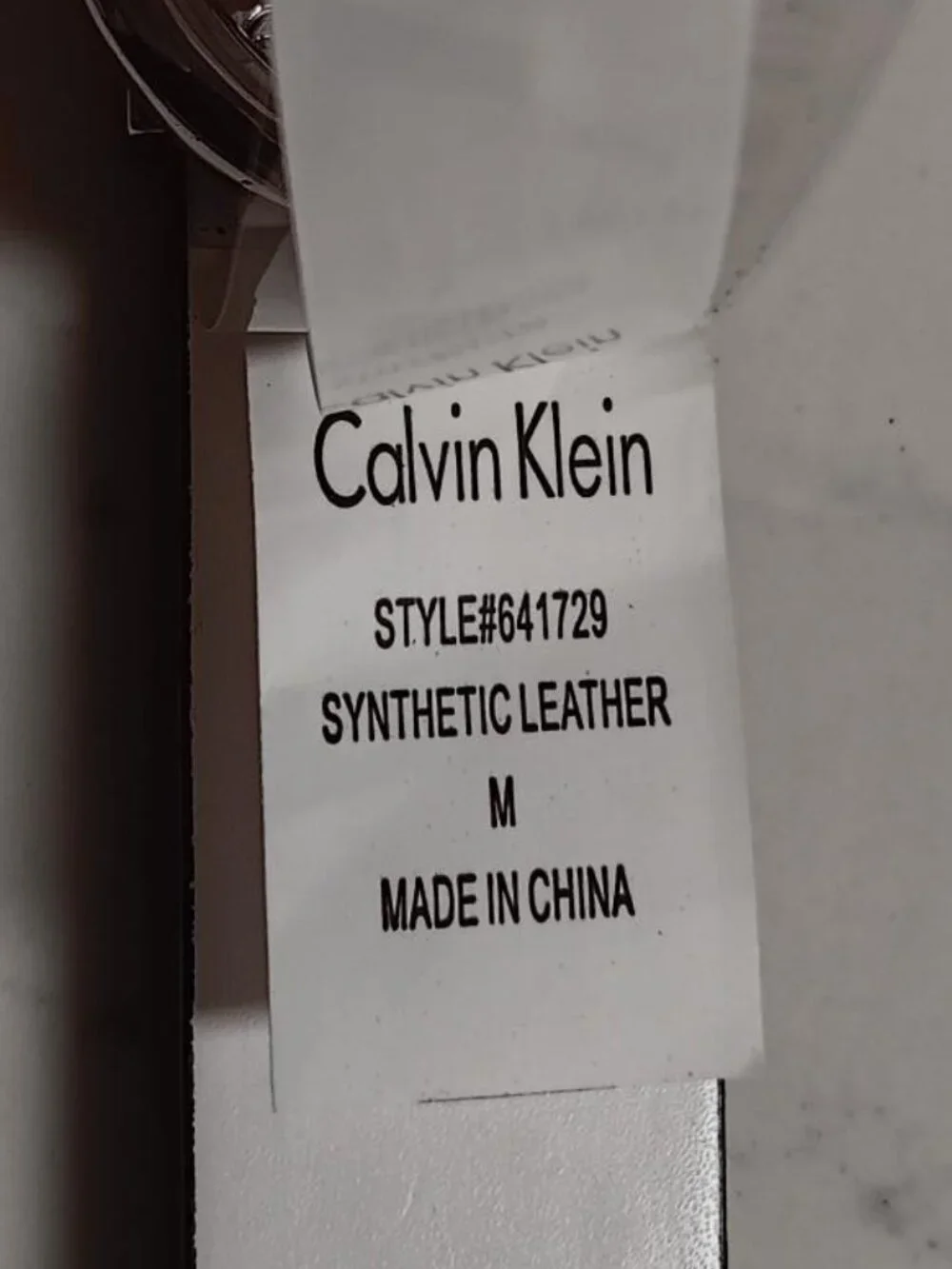 CALVIN KLEIN Womens Belt Reversible Black White Silver Buckle Size M NEW